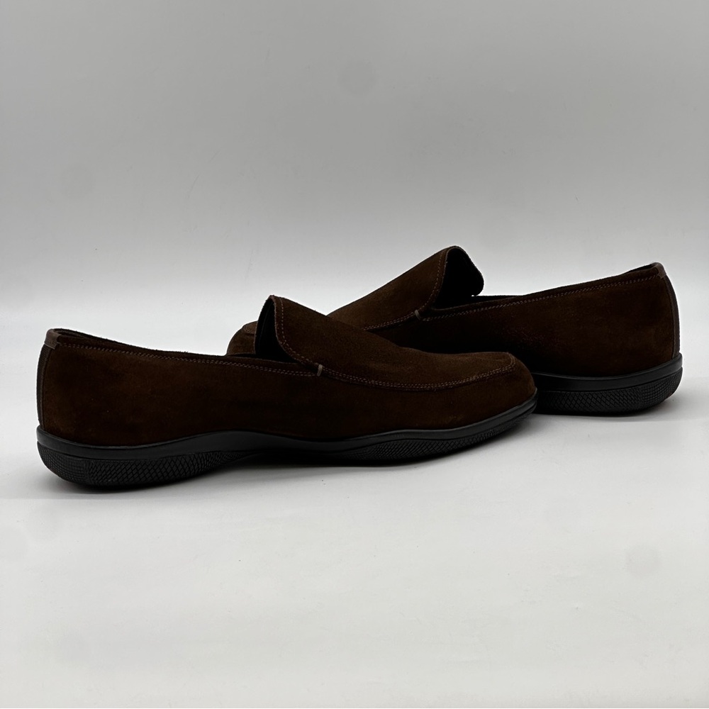 Prada Brown Suede Loafers. Size 10.5 - Picture 8 of 10